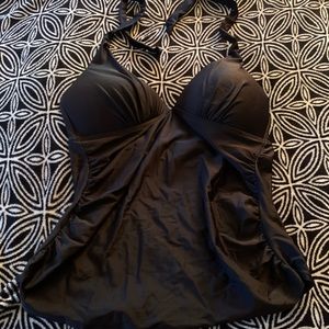 Merona Black Halter Swim Top